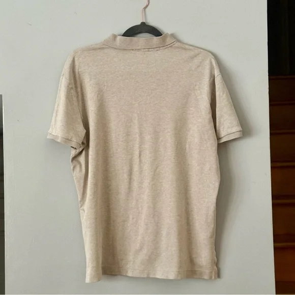 EUC Ralph Lauren Men's Beige Polo Shirt 100% Cotton - Picture 4 of 5